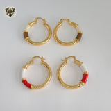 (1-2738-1) Gold Laminate - Colorful Hoops - BGO