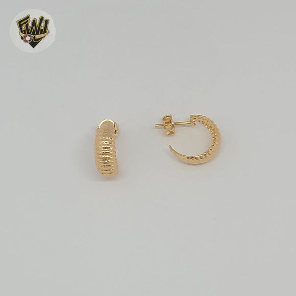 (1-2507) Gold Laminate - Carved Half Hoops - BGF