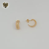 (1-2507) Gold Laminate - Carved Half Hoops - BGF