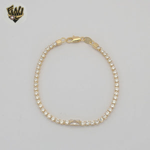 (1-0631) Gold Laminate - 1.5mm Tennis Bracelet - BGF