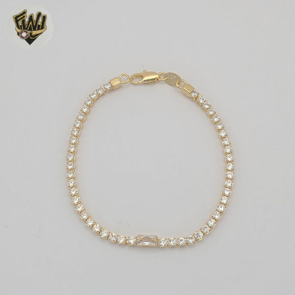 (1-0631) Gold Laminate - 1.5mm Tennis Bracelet - BGF