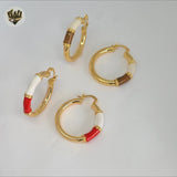 (1-2738-1) Gold Laminate - Colorful Hoops - BGO