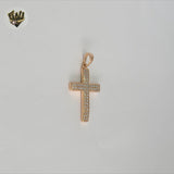 (1-2258-4) Laminado Oro - Colgantes Cruces - BGO