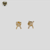 (1-1233-5) Gold Laminate -  Stud Earrings - BGF