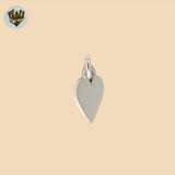 (2-1323) 925 Sterling Silver - Plain Heart Pendants.