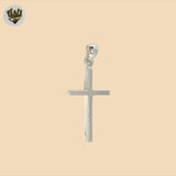 (2-1053) 925 Sterling Silver - Plain Cross Pendant.