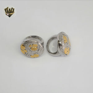 (4-0060-1) Stainless Steel - Two Tone Ring.