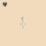 (2-1163) 925 Sterling Silver - Small Cross Pendants.