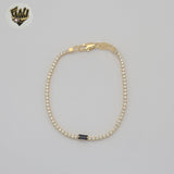 (1-0629) Gold Laminate - 1.5mm Tennis Bracelet - BGF