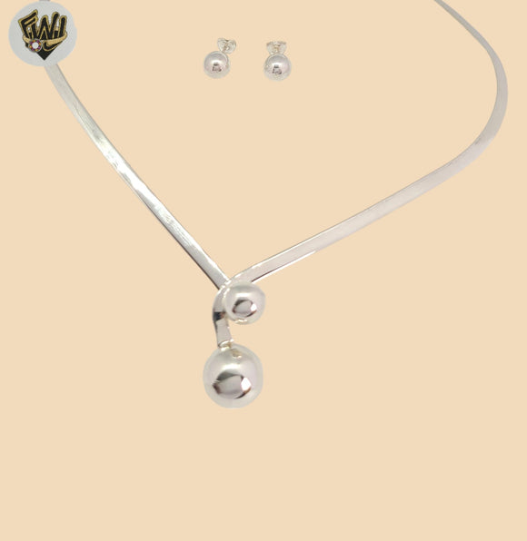 (2-66035) 925 Sterling Silver - 4mm Rigid Set .