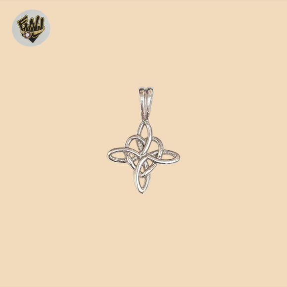 (2-1062) 925 Sterling Silver - Good Luck Knot Pendant.