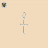 (2-1045) 925 Sterling Silver - Cross Pendant.