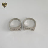 (4-0020-3) Stainless Steel - Zircon Ring.