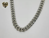 (4-3283-S) Stainless Steel - 12mm Curb Link Chain.