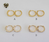 (1-2657) Gold Laminate Hoops - BGO - Fantasy World Jewelry