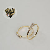 (1-3073-2) Gold Laminate - Adjustable CZ Ring- BGF - Fantasy World Jewelry