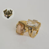 (1-3126-2) Gold Laminate -  CZ Ring - BGO - Fantasy World Jewelry