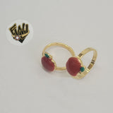 (1-3120-1H) Gold Laminate -Apple Toe/Child Ring - BGF - Fantasy World Jewelry