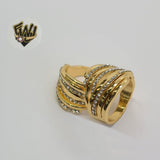 (1-3129) Gold Laminate - CZ Ring - BGO - Fantasy World Jewelry