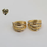 (1-3129) Gold Laminate - CZ Ring - BGO - Fantasy World Jewelry