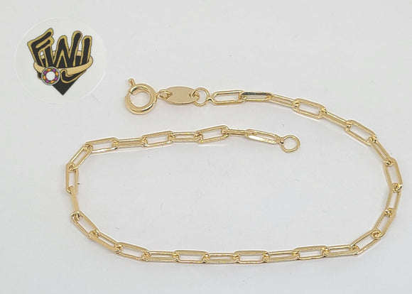 (1-0795) - - Bracelet Link Gold Curb 10.5mm 7.5\