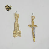 (1-2278-2) Gold Laminate - Religious Pendants - BGO