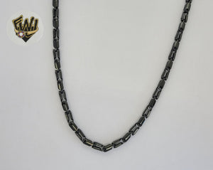 (4-3231) Stainless Steel - 4.5mm Alternative Black Link Chain.