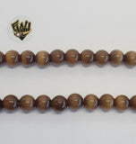 (MBEAD-243) 8mm Ojo De Gato Beads - Fantasy World Jewelry