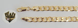 (1-60010-1) Gold Laminate- 6mm Curb Link Men Bracelet- 8.5" - BGF - Fantasy World Jewelry