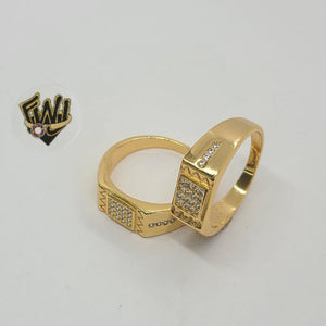 (1-3167-1) Gold Laminate - CZ Men Ring - BGO - Fantasy World Jewelry