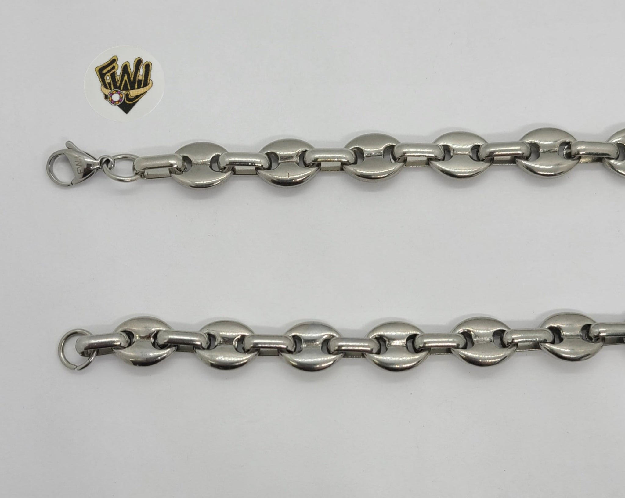 (4-3180) Stainless Steel - 11mm Hollow Puff Link Chain - 30