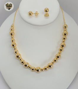 (1-6115-1) Gold Laminate - Balls Link Set - BGO - Fantasy World Jewelry