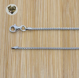 (2-8067) 925 Sterling Silver - 1.5mm Popcorn Link Chains. - Fantasy World Jewelry