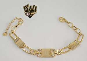 (1-0859) Gold Laminate - 8.5mm Alternative Bracelet - 6.5" - BGO - Fantasy World Jewelry