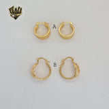 (1-2605-2) Gold Laminate Hoops - BGO