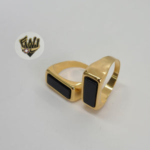 (1-3153-3) Gold Laminate - Enamel Men Ring - BGO - Fantasy World Jewelry