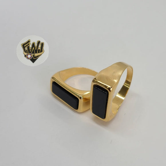 (1-3153-3) Gold Laminate - Enamel Men Ring - BGO - Fantasy World Jewelry