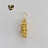 (1-2441) Gold Laminate - Zircon Pendant - BGO - Fantasy World Jewelry