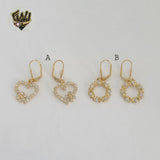 (1-1204-1) Gold Laminate - Long Earrings - BGF