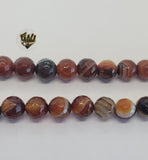 (MBEAD-237) 12mm Carnelian Faceted Beads - Fantasy World Jewelry