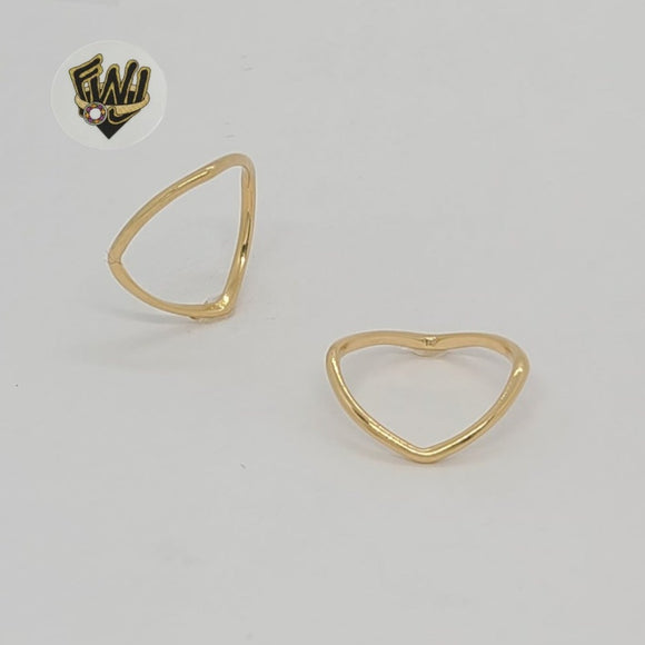 (1-3107) Gold Laminate - Triangular Ring - BGF - Fantasy World Jewelry