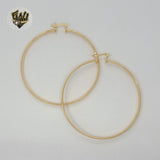 (1-2977) Gold Laminate - Plain Hoops - BGF - Fantasy World Jewelry