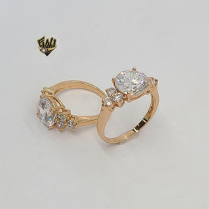 (1-3173) Gold Laminate - CZ Ring - BGO - Fantasy World Jewelry