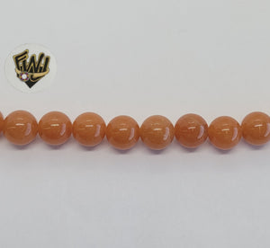 (MBEAD-203) 8mm Aragonite Beads - Fantasy World Jewelry