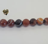 (MBEAD-237) 12mm Carnelian Faceted Beads - Fantasy World Jewelry