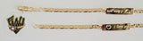 (1-0962) Gold Laminate - 3mm Mariner Link Baby Bracelet - 6" - BGF - Fantasy World Jewelry