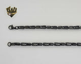 (4-3231) Stainless Steel - 4.5mm Alternative Black Link Chain.